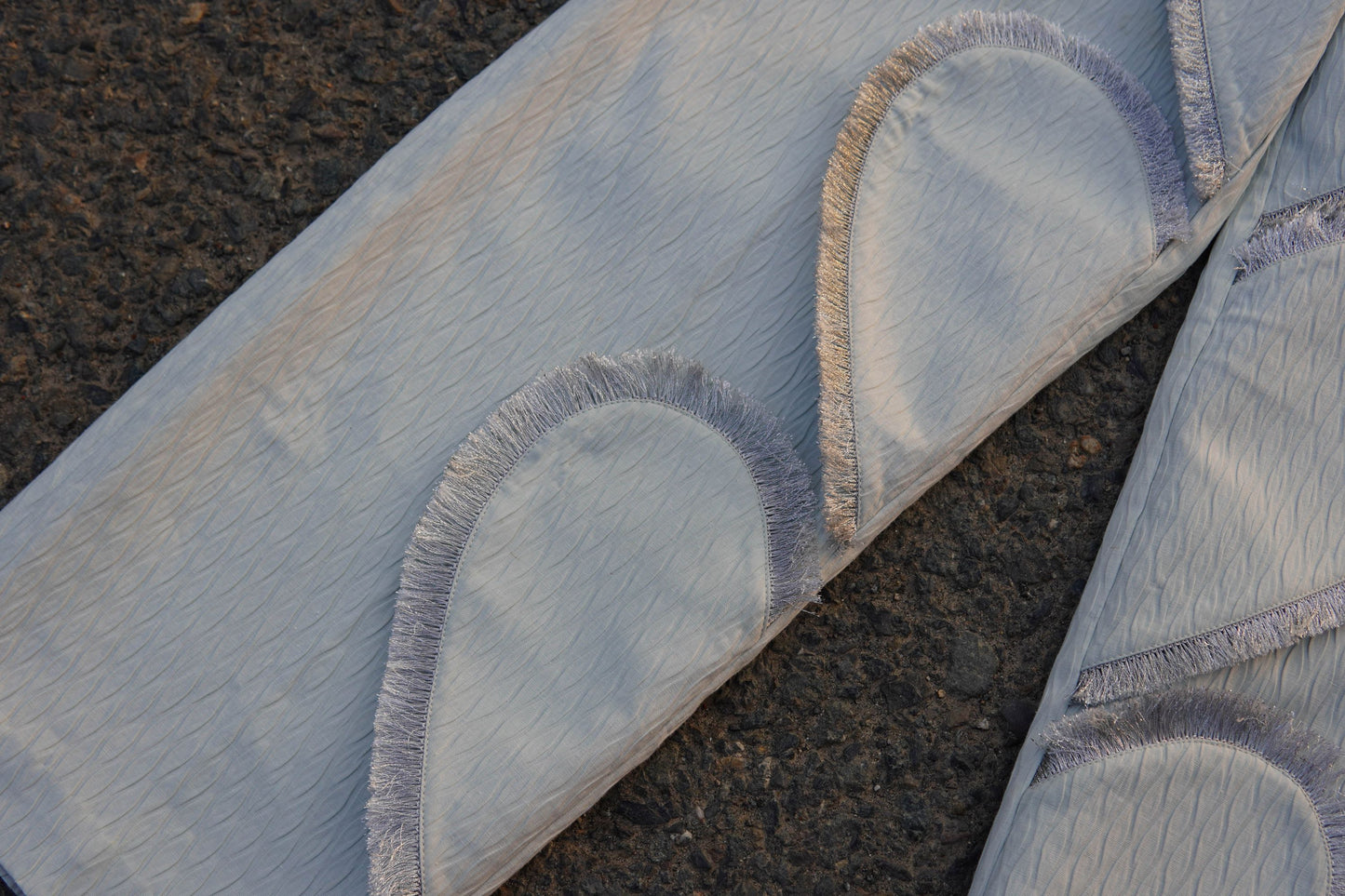 Cotton pants, embossed, seamed, Pants
