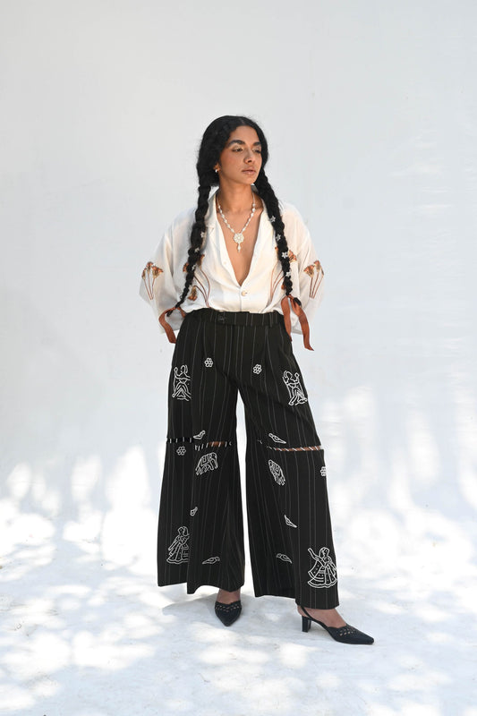 Pants, Stripped, Embellishments