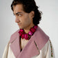 This unisex jacket features an oversized double lapel crop silhouette and mulberry silk liniing. 